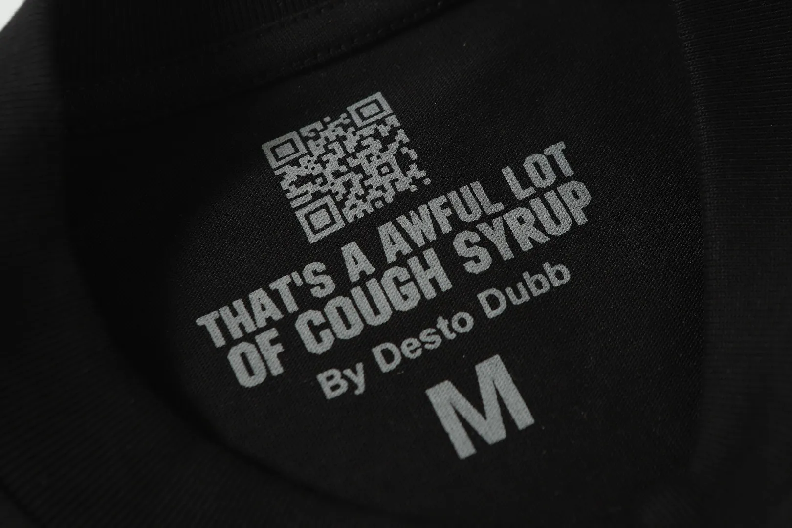 # Black ｜ THAT'S A AWFUL LOT OF COUGH SYRUP In Stock T （fabric):32 Sizes（size）：S-M L X L （colour）： Black